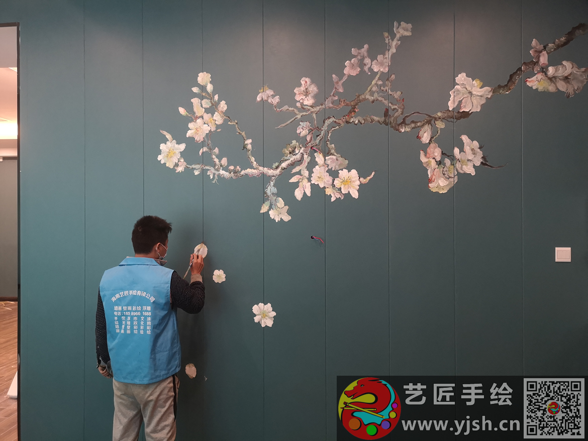 海甸島立平野菜餐廳墻體彩繪